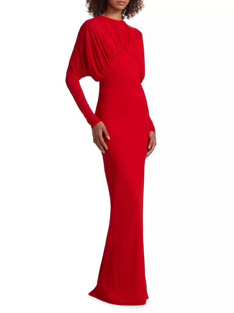 16Arlington Vernest Gathered Long Sleeve Gown 4
