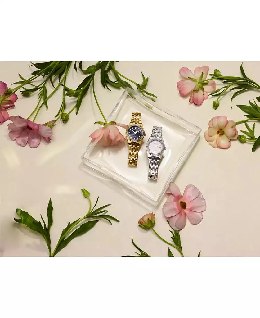 Citizen Eco-Drive Women's Corso Diamond (1/10 ct. t.w.) Stainless Steel Bracelet Watch 28mm 4