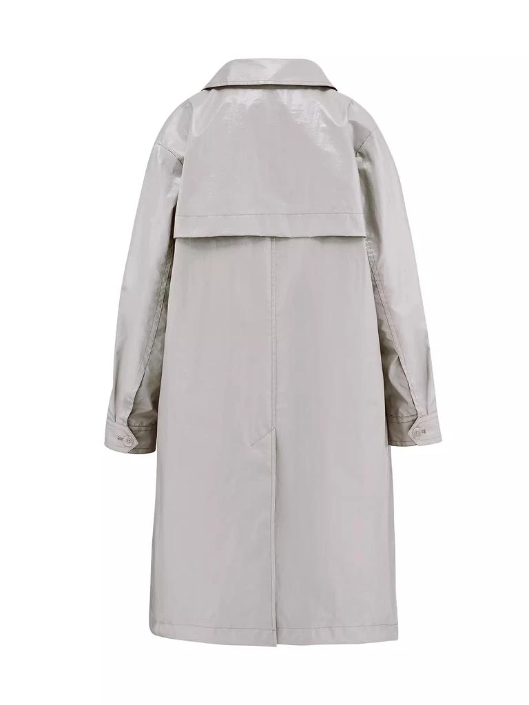 Jane Post Tailored Single-Breasted Trench Coat 2