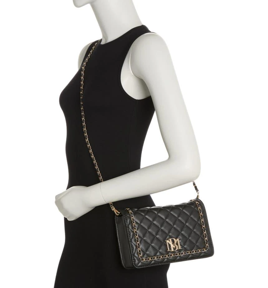 Badgley Mischka Chain Quilt Faux Leather Crossbody Bag 2