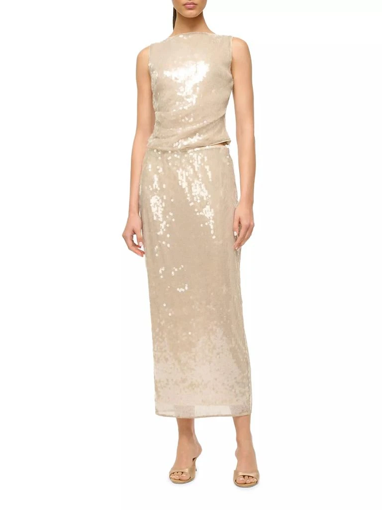 Staud Eton Sequined Sleeveless Top 2