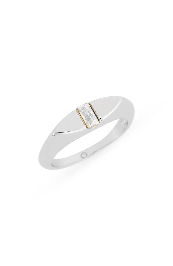 Covet Baguette Navette Signet Ring