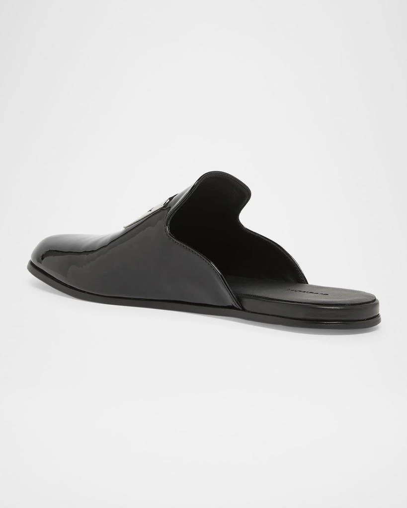 Givenchy Logo Label Patent Leather Mules 4