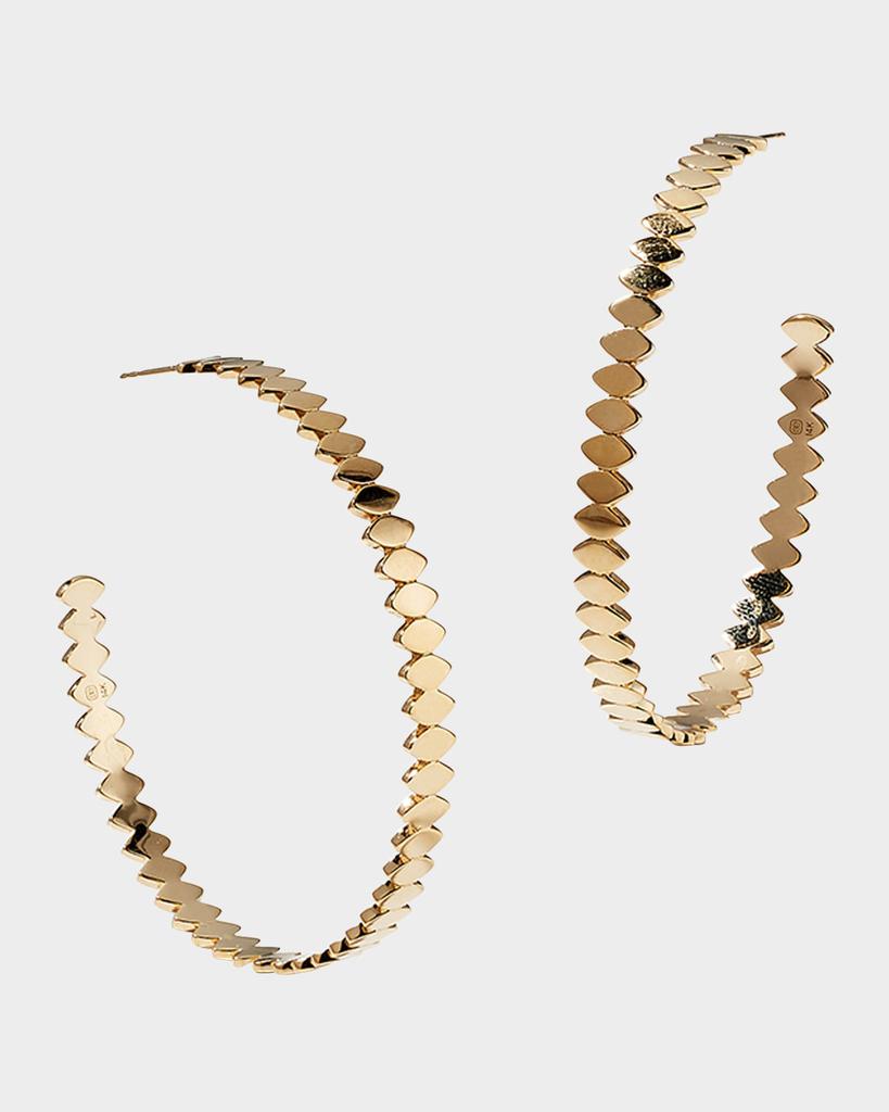 Sydney Evan 14k Yellow Gold Marquise Large Hoop Earrings