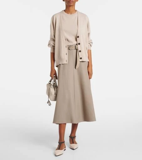 Brunello Cucinelli Monili leather flats 3