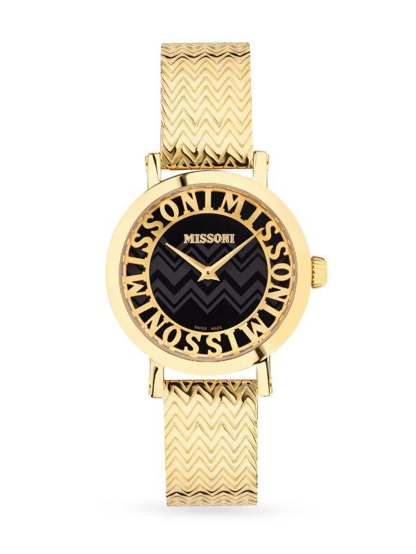 Missoni Melrose 36MM Goldtone Stainless Steel Bracelet Watch 1