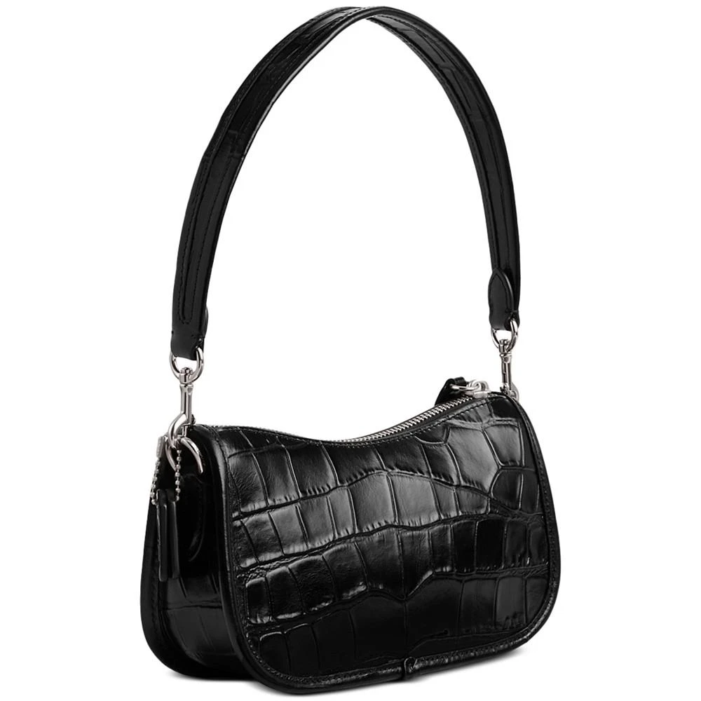 COACH Embossed Croc Leather Swinger 20 Shoulder Bag 5