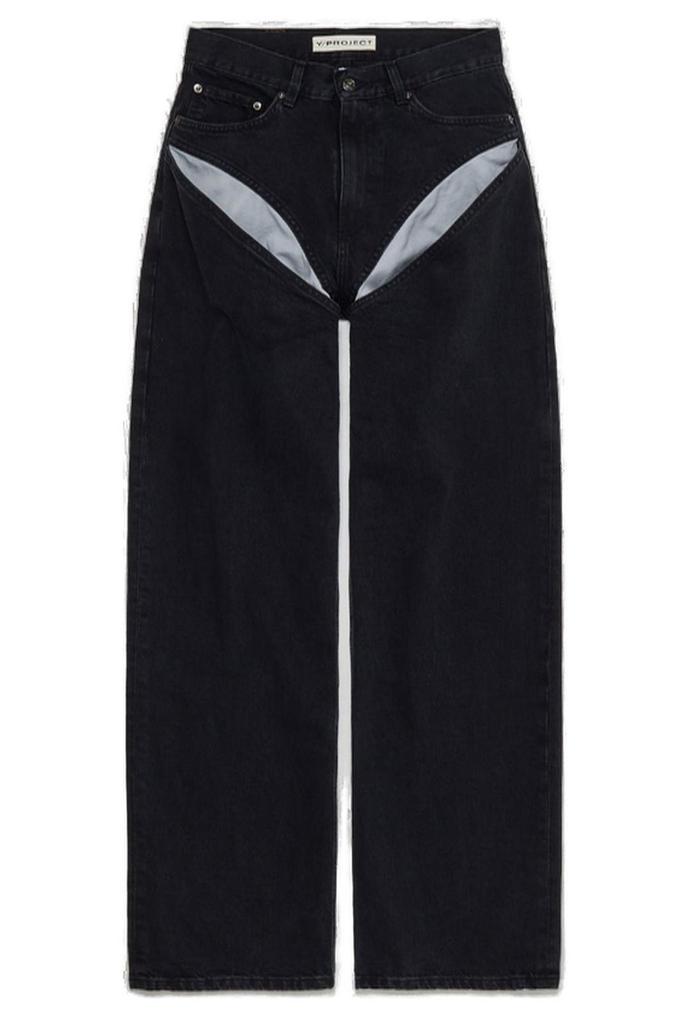 Y/Project Y/Project Cut-Out Detailed High Waist Jeans