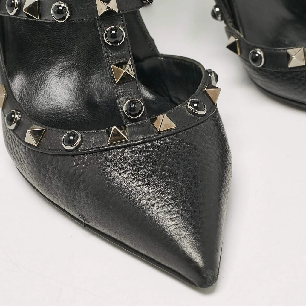 Valentino Valentino Black Leather Rockstud Strappy Pointed Toe Pumps Size 39 7