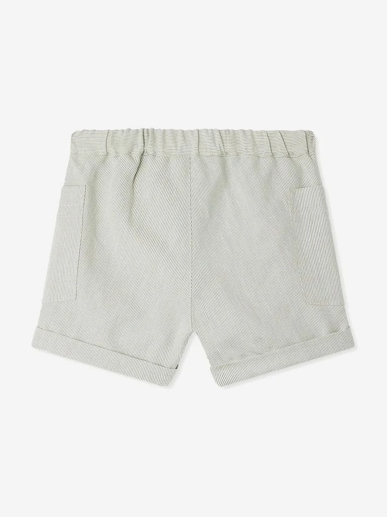 Bonpoint Baby Boys Linen Nateo Shorts in Green – On Sale Now with