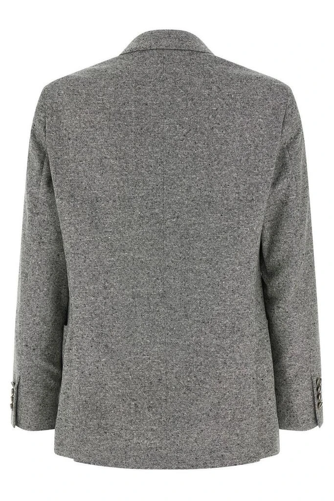 Brunello Cucinelli Brunello Cucinelli Grisaille One-And-A-Half Breasted Deconstructed Blazer 2