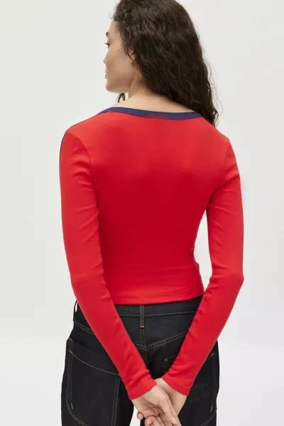BDG BDG Too Perfect Long Sleeve V-Neck Tee 4