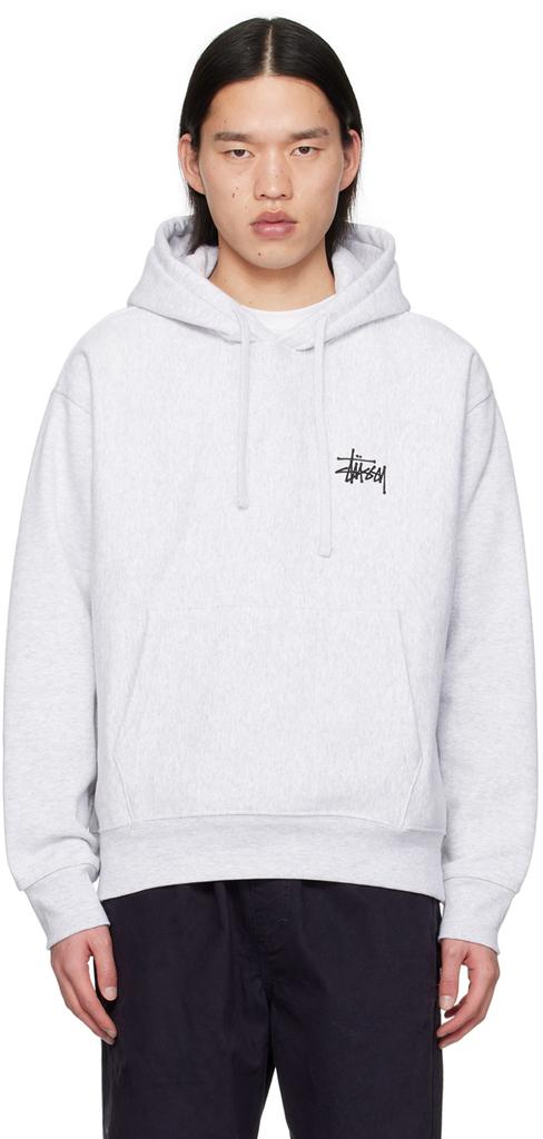 Stüssy Gray Basic Hoodie
