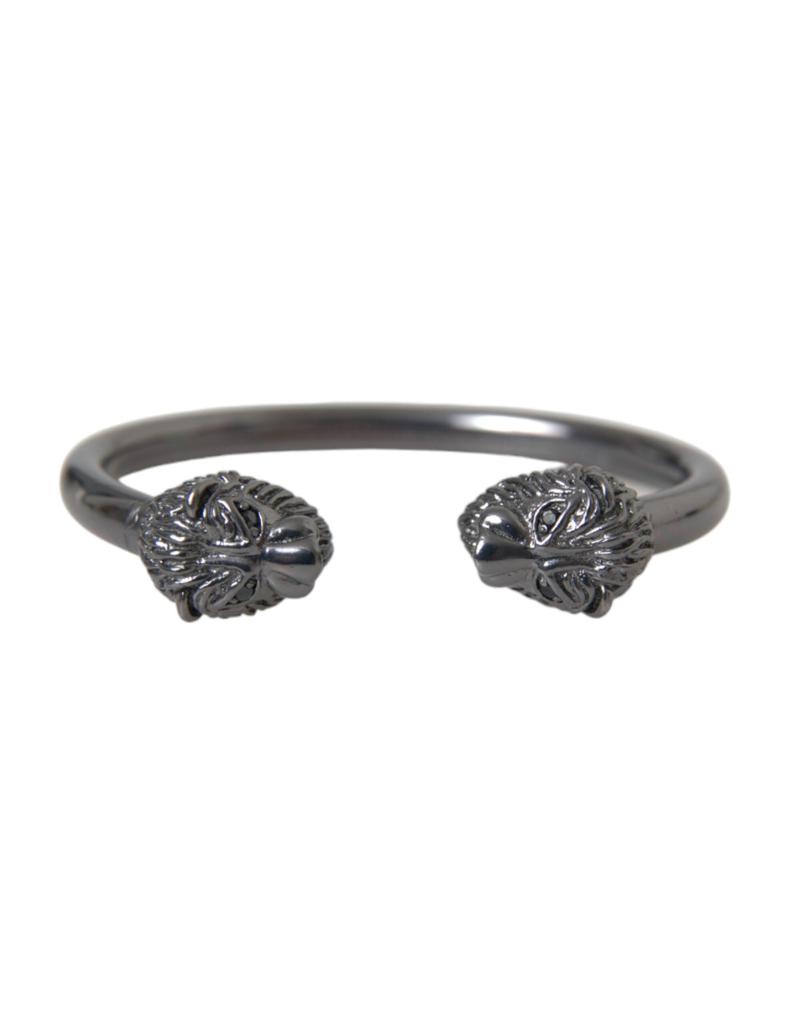 Nialaya Rhodium Lion Bangle Bracelet Women's Women