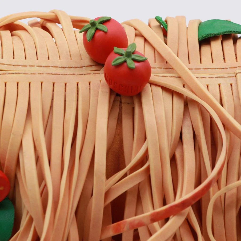 Moschino Moschino Multicolor Leather Spaghetti Top Handle Bag 4