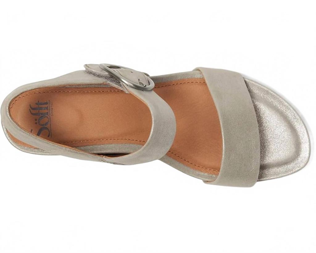 Söfft Women Vaya Wedge In Silver/stone