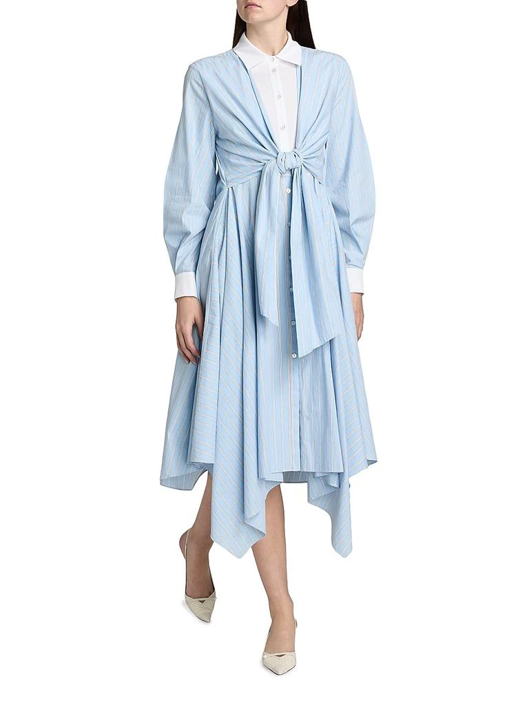 Cinq à Sept Evie Viviette Striped Midi-Shirtdress 2