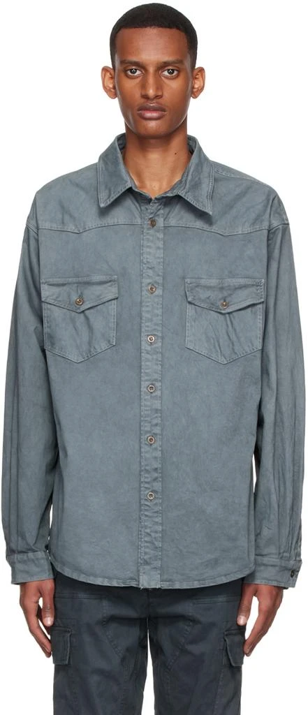 Faith Connexion Grey Cotton Shirt 1