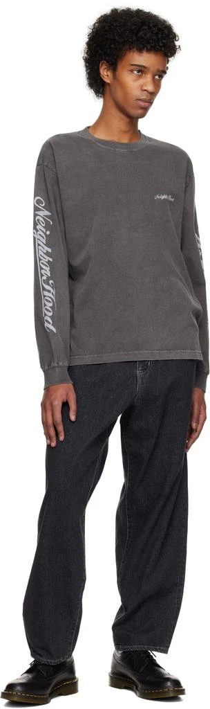NEIGHBORHOOD Gray NH LS-12 T-shirt 4