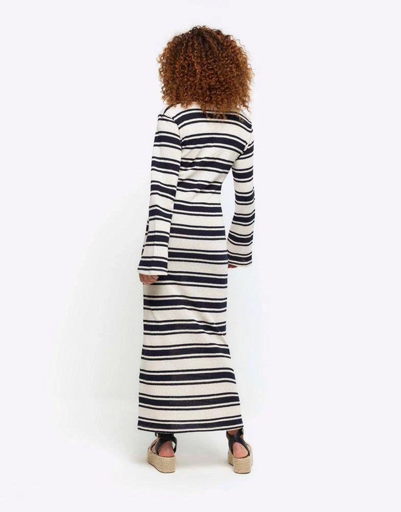 River Island River Island Crochet stripe bodycon maxi dress in navy -  Dresses & Skirts - Free Shipping - BeyondStyle