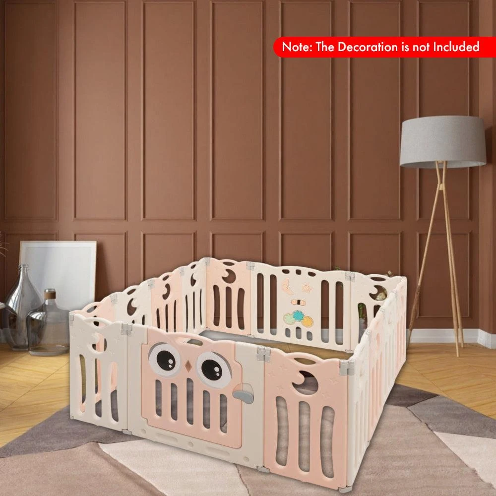 Hivvago Foldable Baby Playpen Activity Center with Safety Locking Door 2