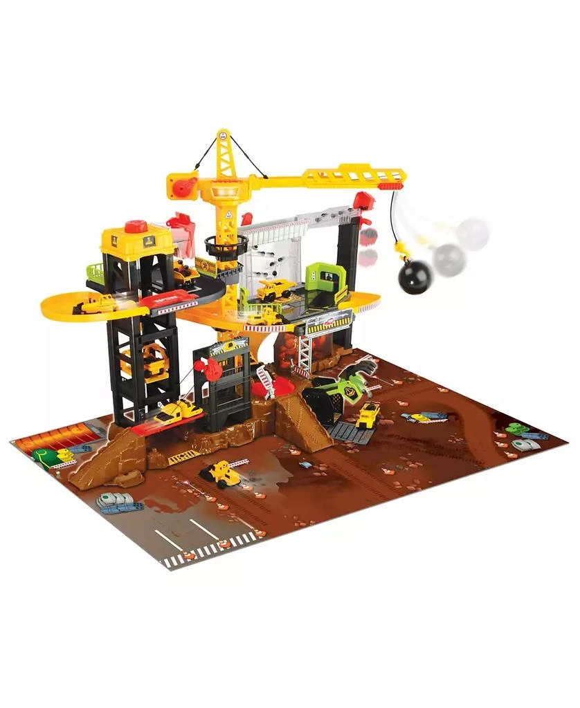 Dickie Toys HK Ltd Dickie Toys Construction Playset with 4 Die-Cast Cars 3