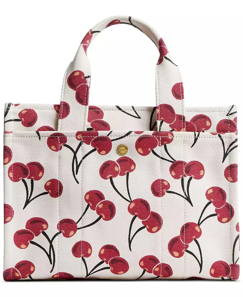 Coach Cherry-Print Canvas 26 Cargo Tote 4