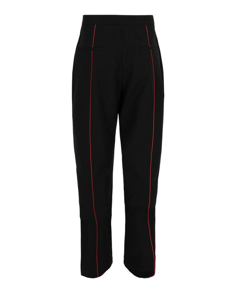 Salvatore Ferragamo Contrasting-Trim Straight-Leg Track Pants