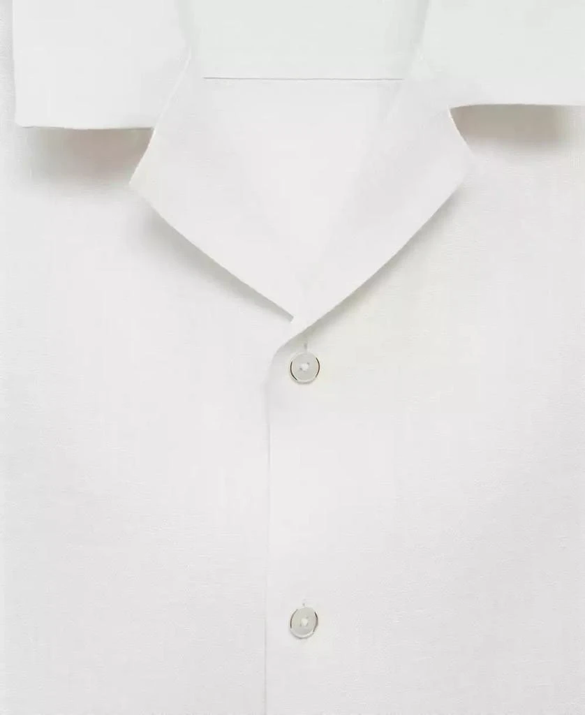 Mango Men's Linen Regular-Fit Shirt 6