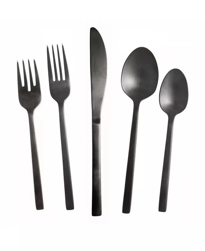 Fortessa Arezzo Brushed Black 5pc Place Setting 1