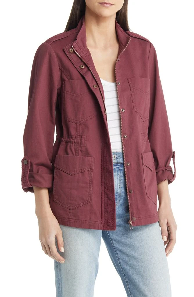 Wit & Wisdom Lace Trim Utility Jacket 1