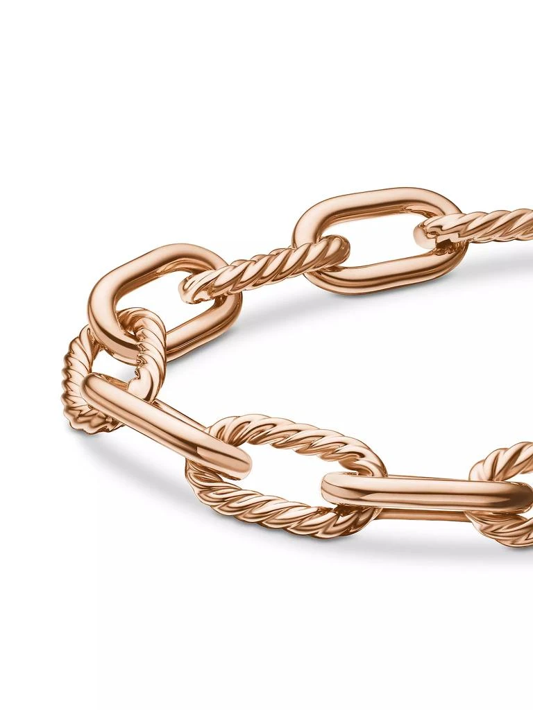 David Yurman DY Madison Chain Bracelet in 18K Rose Gold 7