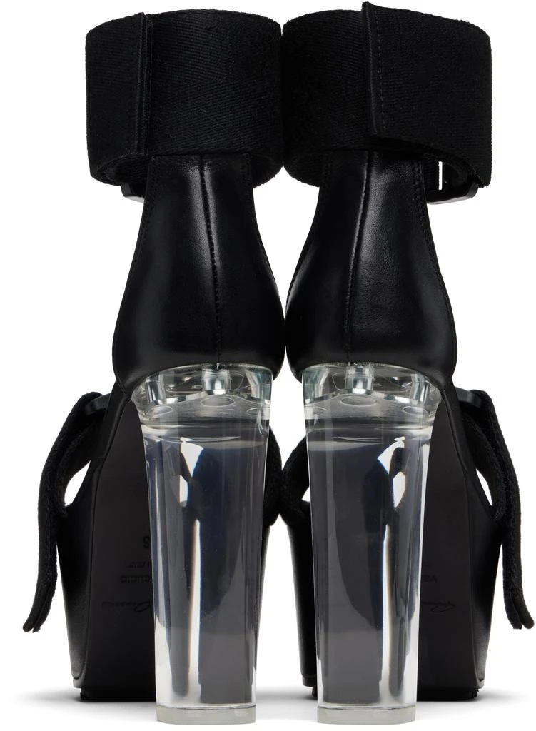 Rick Owens Black Luxor 65 Heeled Sandals 2