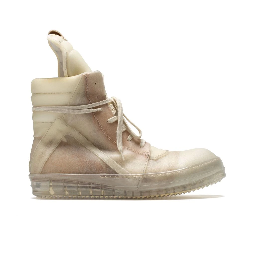Rick Owens Geobasket Sneakers (Natural/Natural/Natural Clear) 1