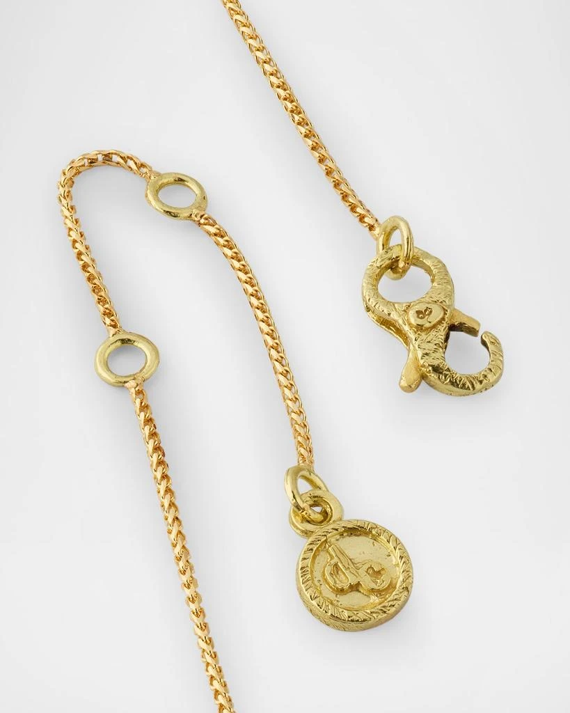 Dominique Cohen 18K Yellow Gold Yellow Diamonds and East-West Emerald Layering Choker Necklace 3