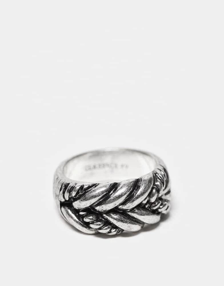 CLASSICS 77 Classics 77 plaited band ring in silver 1