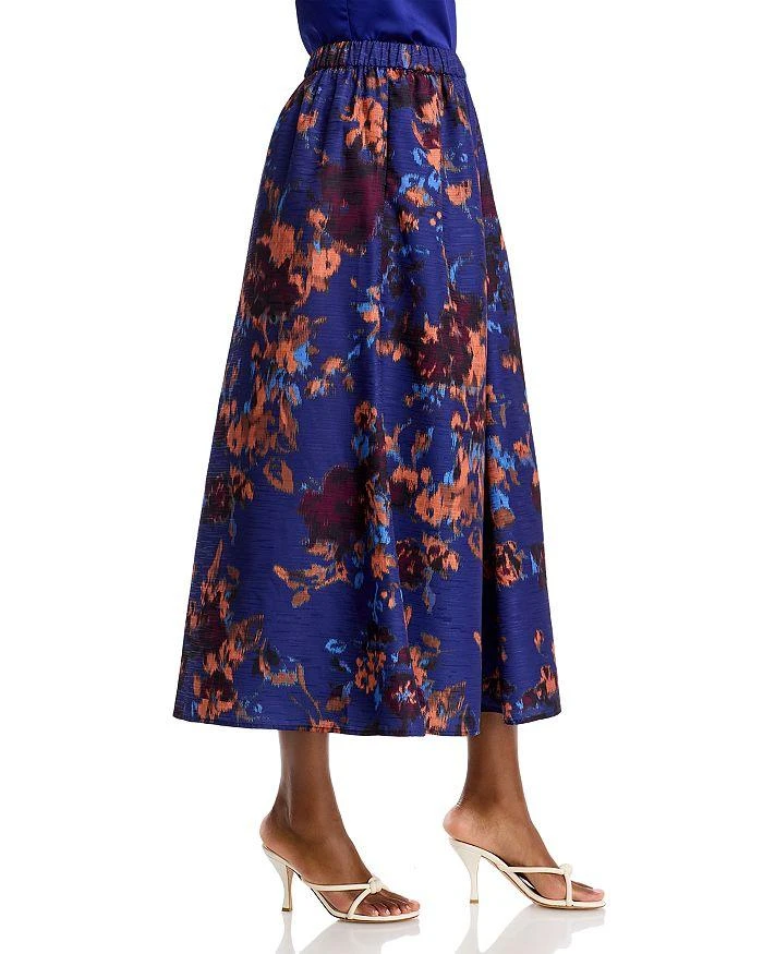 Misook A Line Woven Maxi Skirt 5
