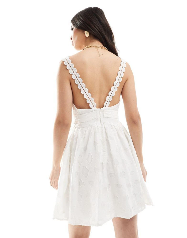 French Connection French Connection Freya organza mini dress in white 2