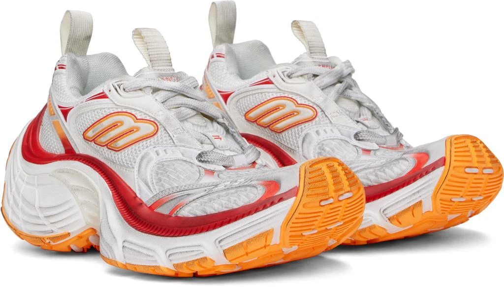 Balenciaga White & Orange 10XL Sneakers 4