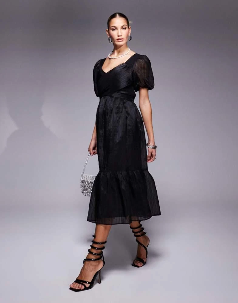 lulus black dress midi Black Midi Dress - Asymmetrical Dress - Sleeveless Midi Dress