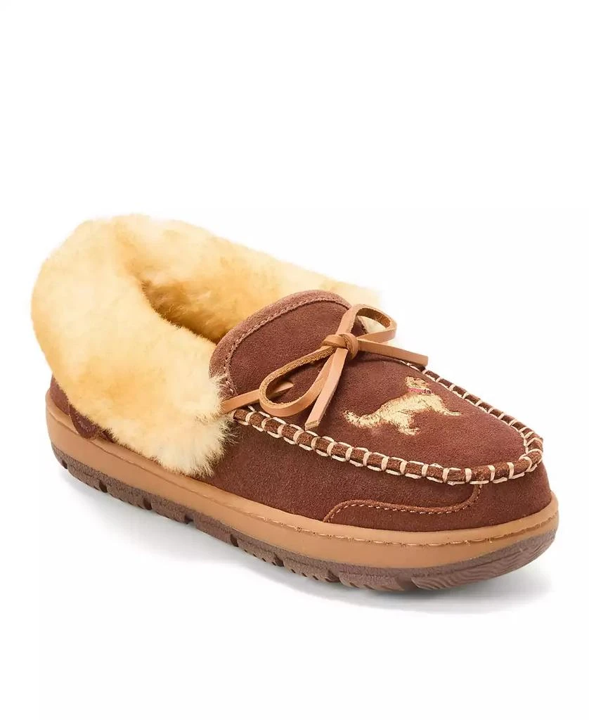 Dear Foams Women
s Gladstone Genuine Shearling Moccasin with Stitching