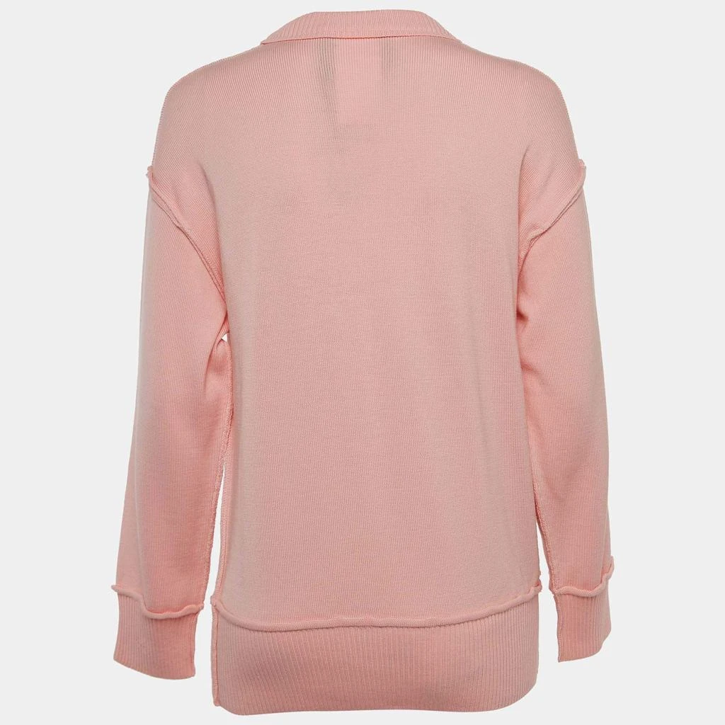 Moschino Moschino Pink Wool Embellished Teddy Bear Sweater XS 2