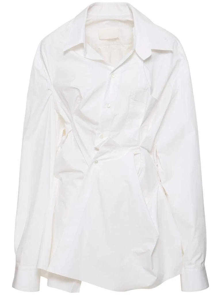 MAISON MARGIELA Crinkled Cotton Poplin Shirt 1