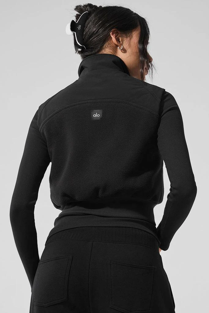 Alo Polar Fleece Wintry Mix Vest - Black 3