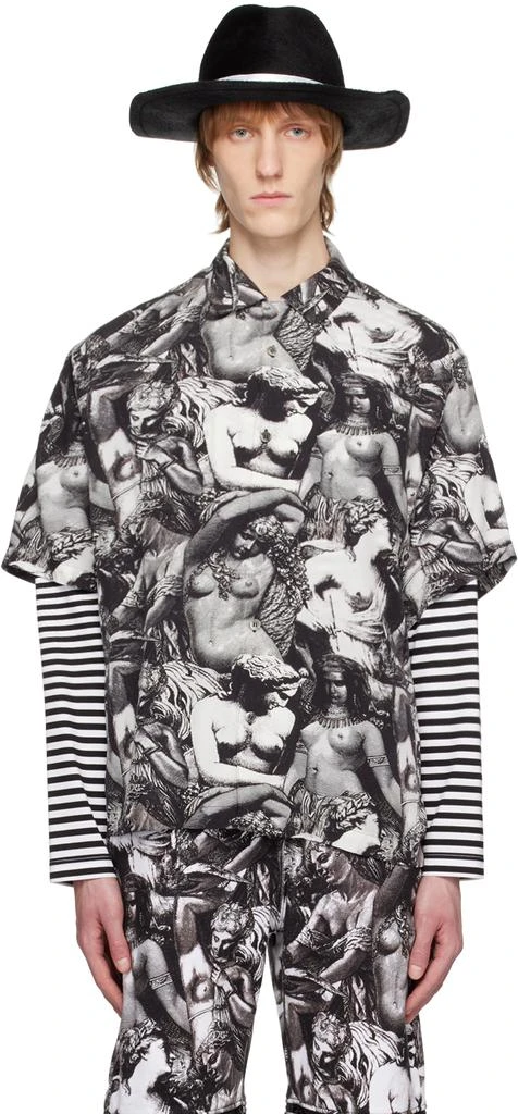 UNDERCOVER Black Printed Shirt 1