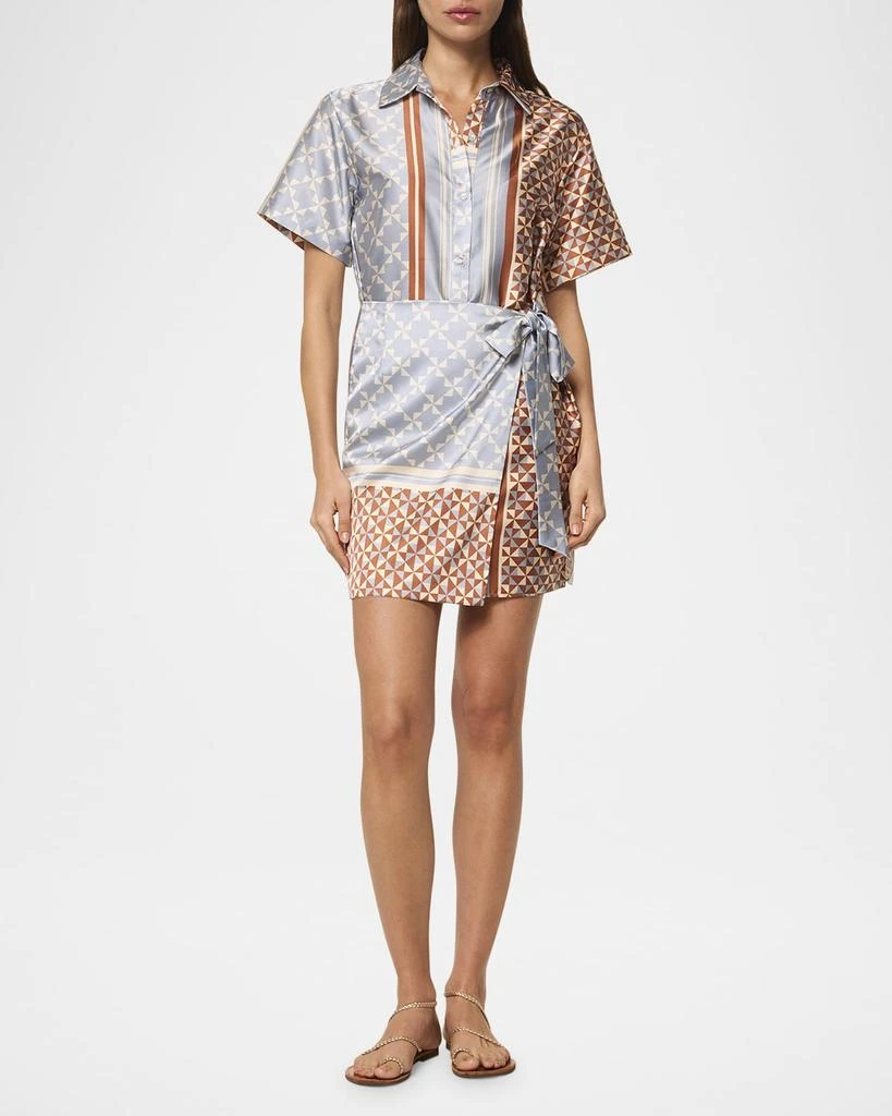 MISA Kezia Wrap Mini Shirtdress 2