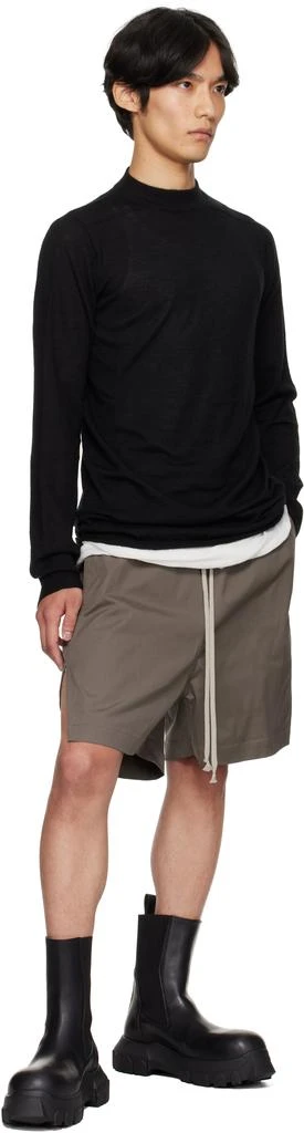 Rick Owens Black Concordians Level Lupetto Sweater 4