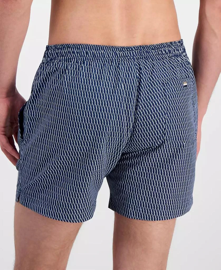 Hugo Boss BOSS by Men
s Squiggle Print 5" Swim Trunks 2