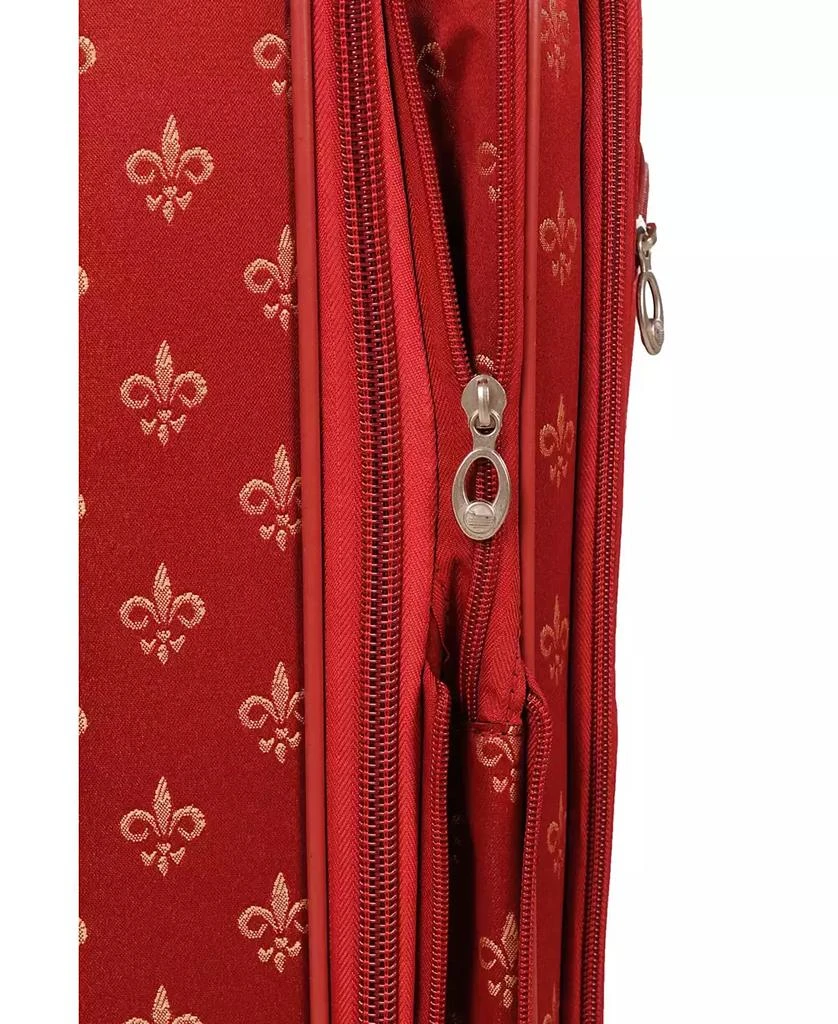 American Flyer Fleur De Lis 5 Piece Spinner Luggage Set 9