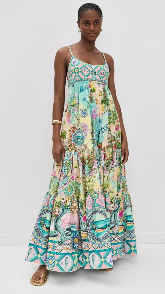 Camilla Long Dress with Jersey Bodice 1